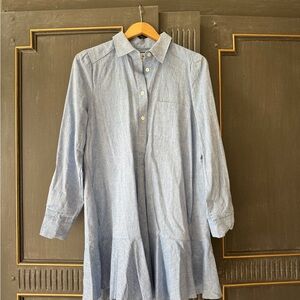 Tuckernuck Light Oxford Blue Button-Down Shirt Dress